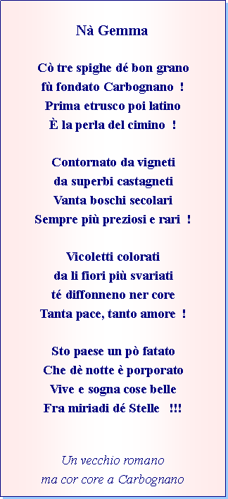 Poesia Bracci